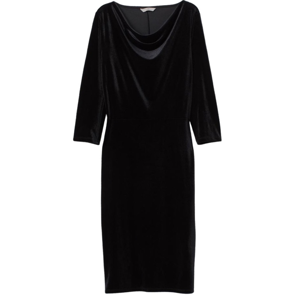 *H&M* Black Velvet Dress